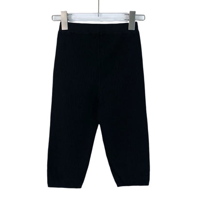 Saint Laurent Black Logo Knit Trousers