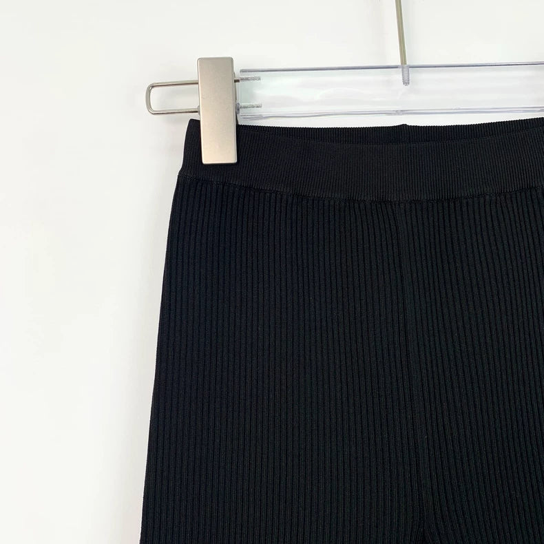Saint Laurent Black Logo Knit Trousers