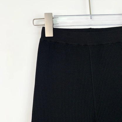 Saint Laurent Black Logo Knit Trousers