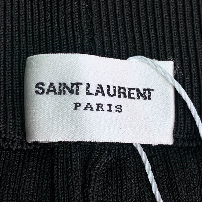 Saint Laurent Black Logo Knit Trousers