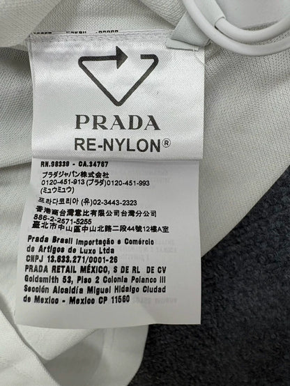 Prada White Zip Polo Shirt