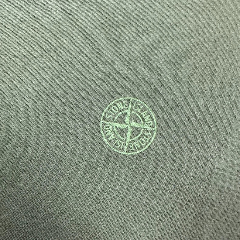 Stone Island Yellow Logo Short Sleeve Tee