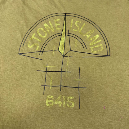 Stone Island Yellow Logo Short Sleeve Tee