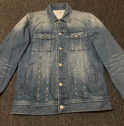 Givenchy Studded Denim Jacket Outerwear-yf