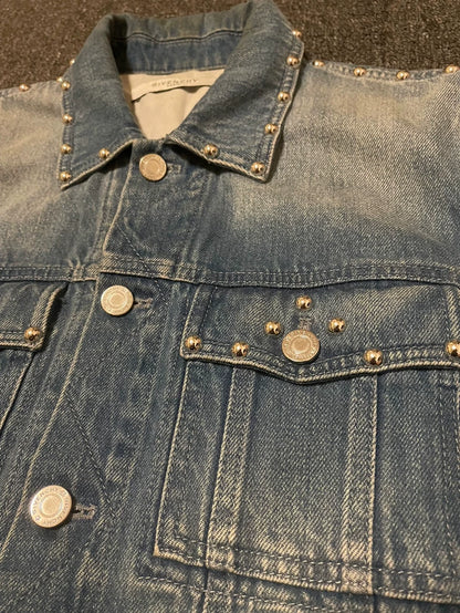 Givenchy Studded Denim Jacket Outerwear-yf