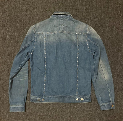 Givenchy Studded Denim Jacket Outerwear-yf