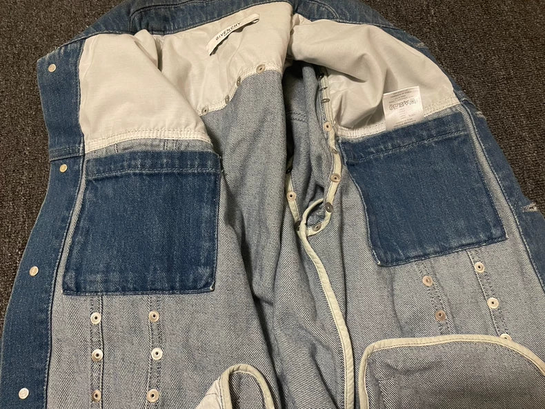 Givenchy Studded Denim Jacket Outerwear-yf