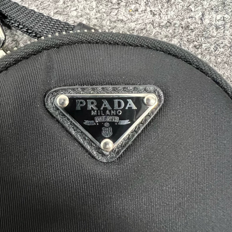Prada Triangle Logo Crossbody Bag