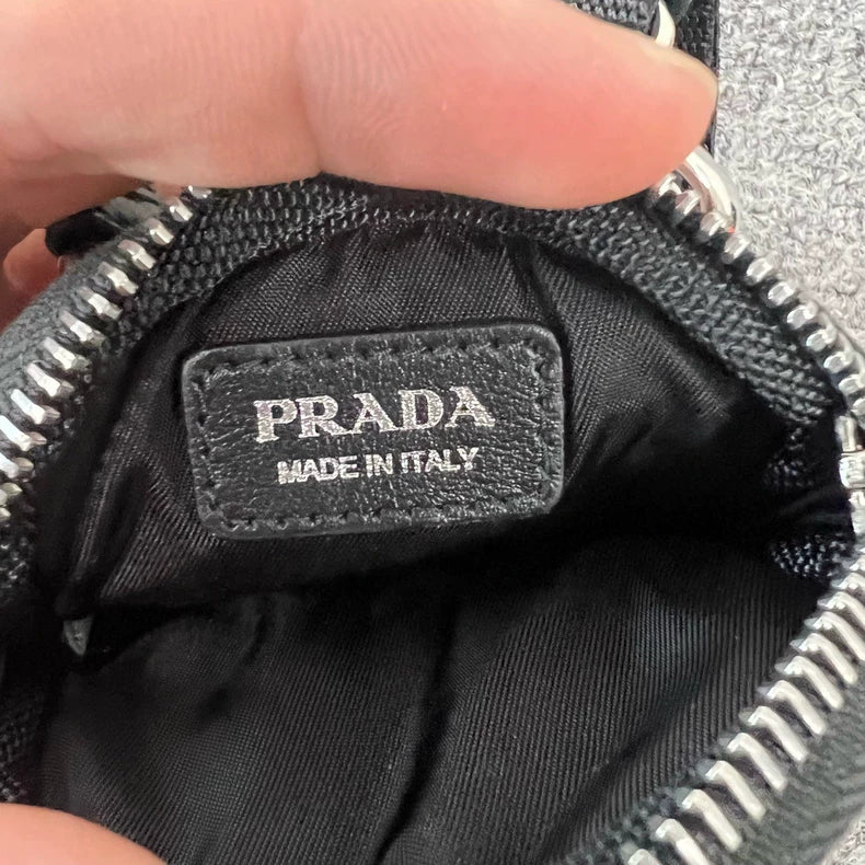 Prada Triangle Logo Crossbody Bag
