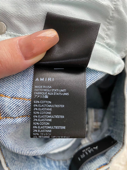 Amiri Playboy Collaboration Distressed Denim Pants