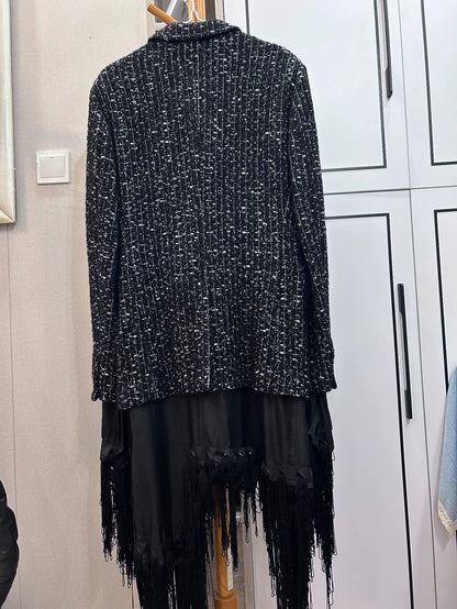 Comme des Garcons Tweed Silver Thread Coat