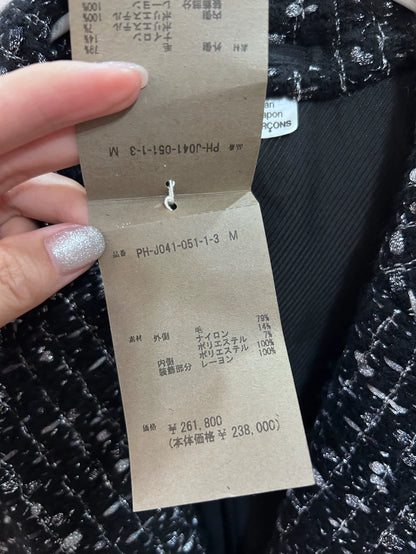 Comme des Garcons Tweed Silver Thread Coat