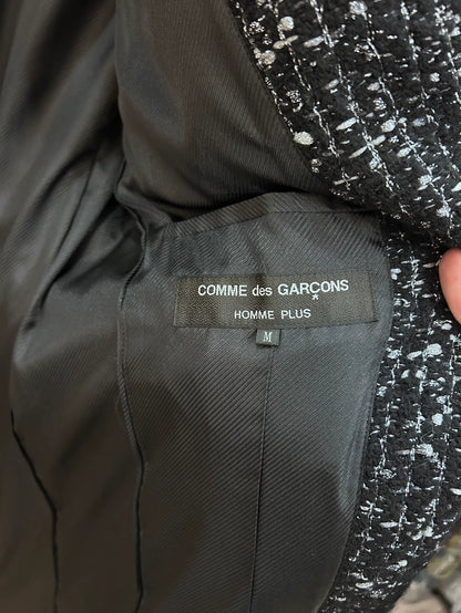 Comme des Garcons Tweed Silver Thread Coat