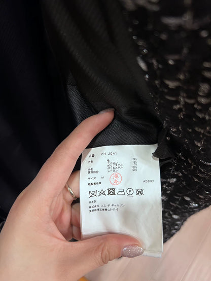 Comme des Garcons Tweed Silver Thread Coat