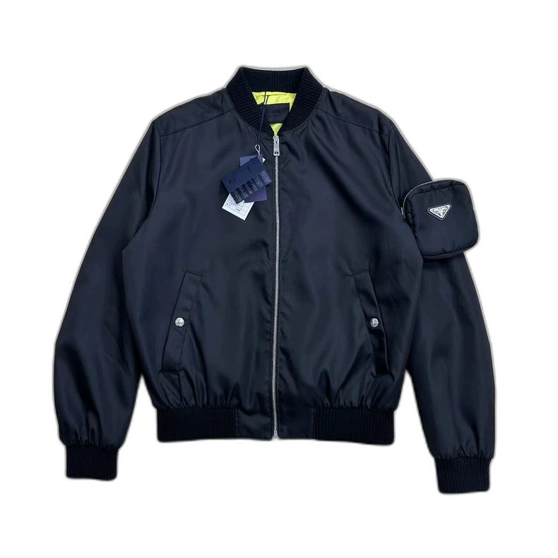 PRADA Jacket with Triangle Logo Sleeve Pocket