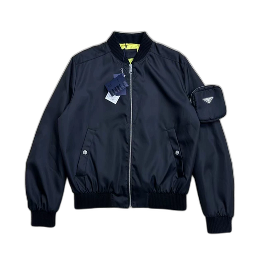 PRADA Jacket with Triangle Logo Sleeve Pocket