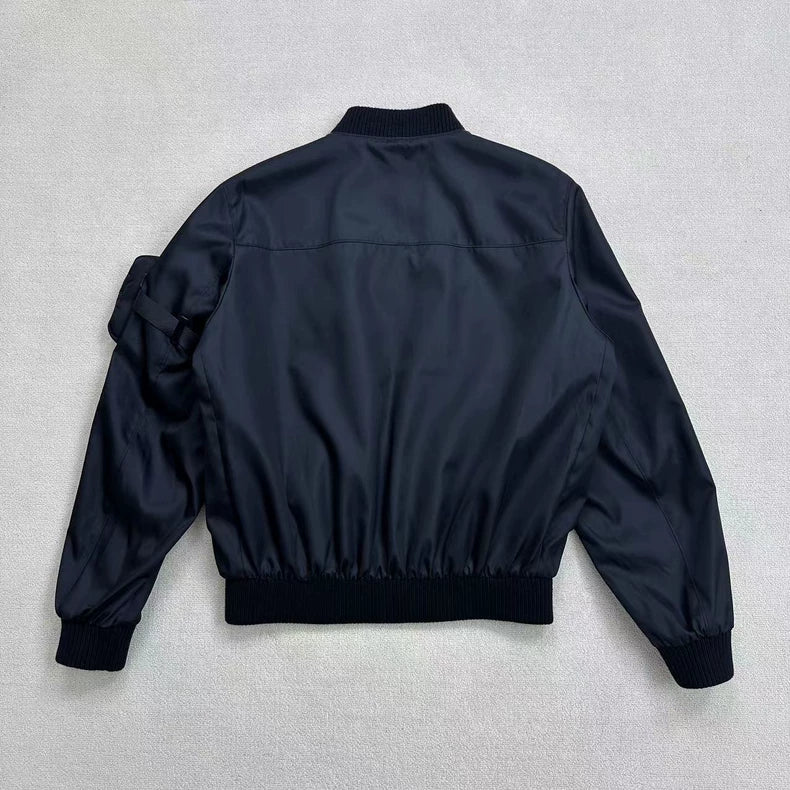 PRADA Jacket with Triangle Logo Sleeve Pocket