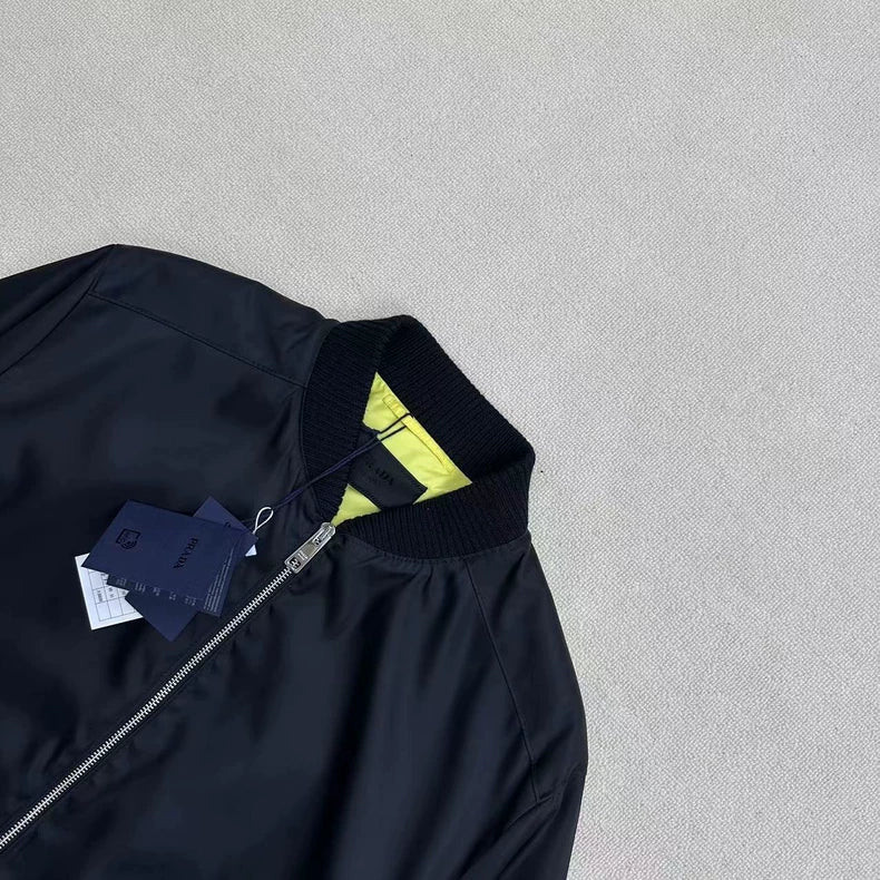 PRADA Jacket with Triangle Logo Sleeve Pocket