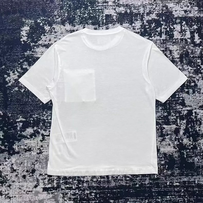 Prada White Short Sleeve T-Shirt with Pocket