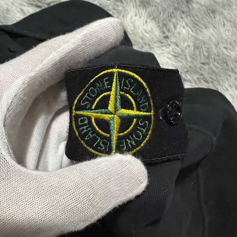 Stone Island Zip Hoodie Black Size M