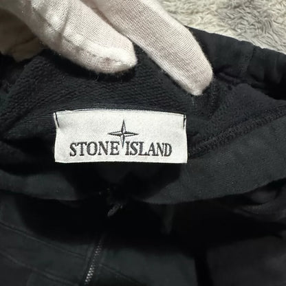 Stone Island Zip Hoodie Black Size M