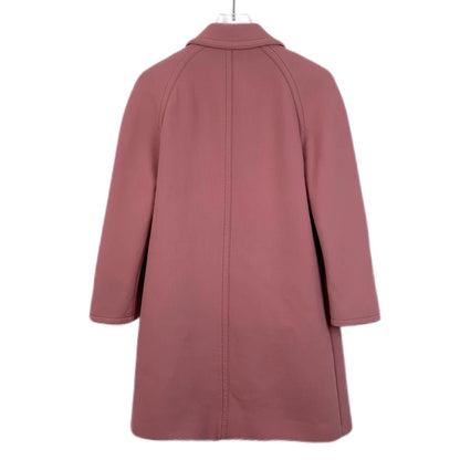 Gucci Pink Wool Collar Coat with Buttons