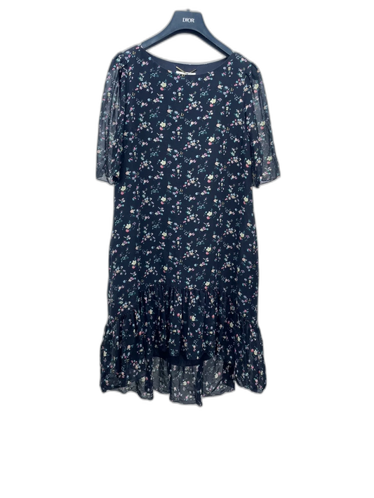 Saint Laurent Floral Silk Dress Size 36