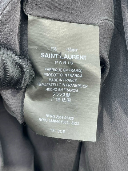 Saint Laurent Floral Silk Dress Size 36