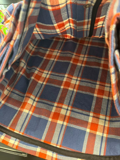 Chrome Hearts Red Blue Plaid Shirt Jacket-yf