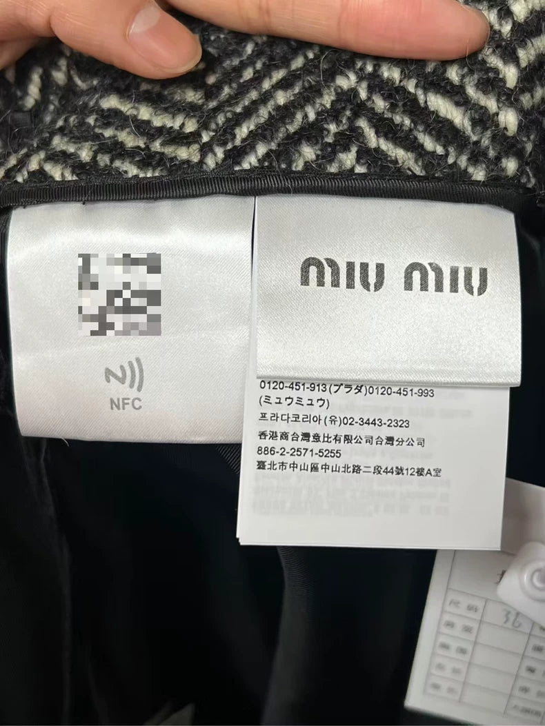 miumiu Wool Short Skirt Full New