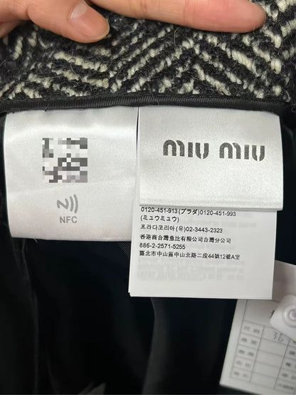 miumiu Wool Short Skirt Full New