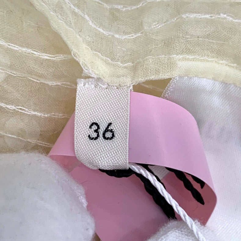 Celine Yellow Sequin Silk Long Sleeve Shirt