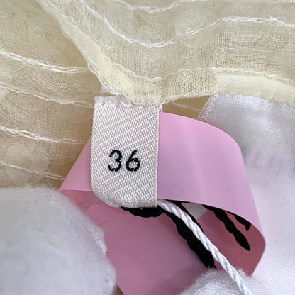 Celine Yellow Sequin Silk Long Sleeve Shirt