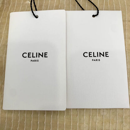 Celine Yellow Sequin Silk Long Sleeve Shirt