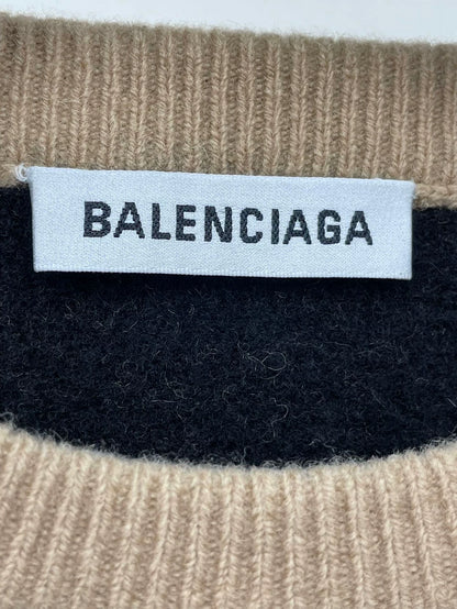 Balenciaga Logo Knit Wool Sweater