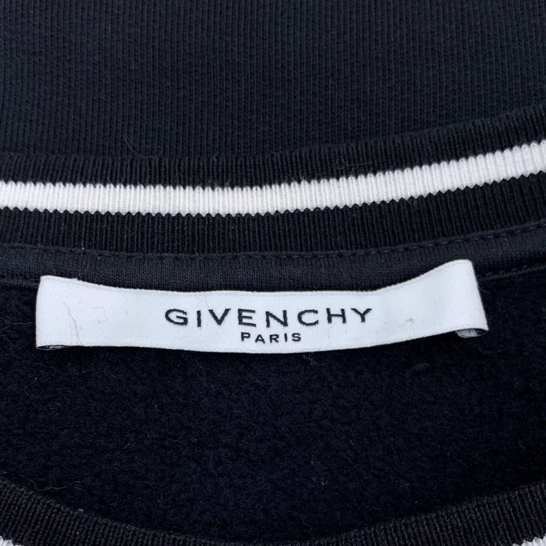 Givenchy Black Logo Embroidered Long Sleeve Sweatshirt