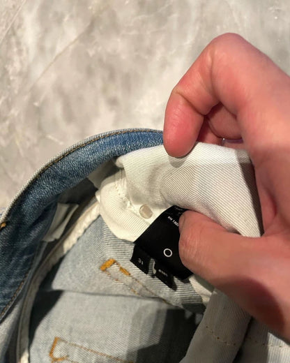 Amiri Blue Watercolor Effect MX1 Denim Pants