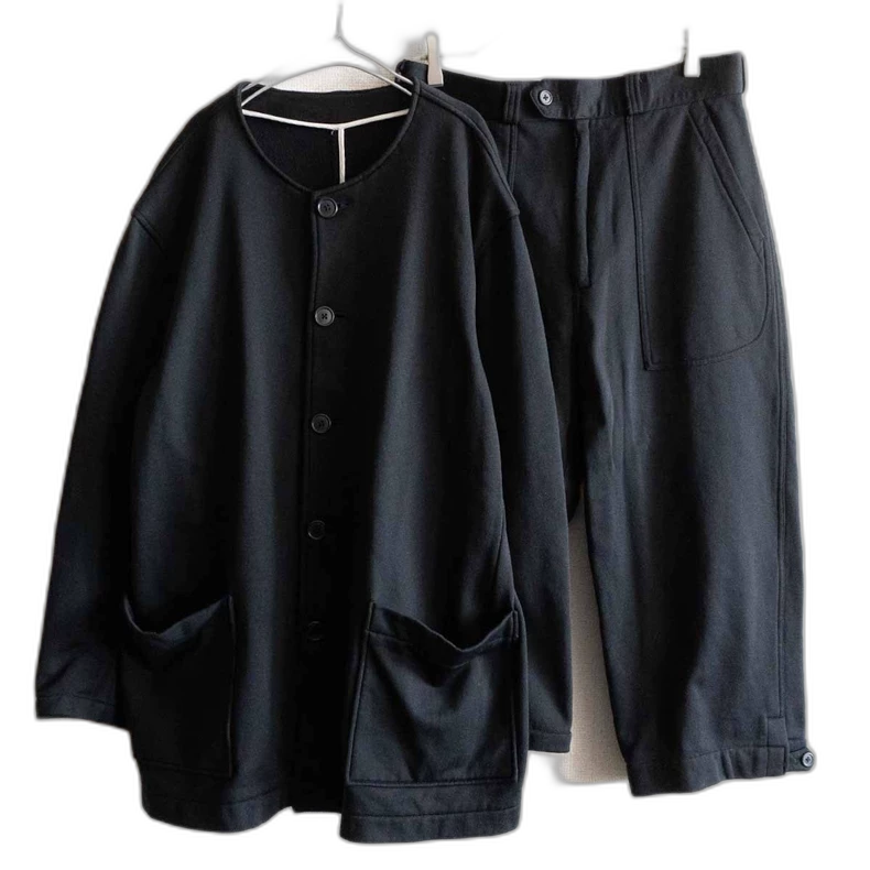 1990s Yohji Yamamoto Black Wool Set