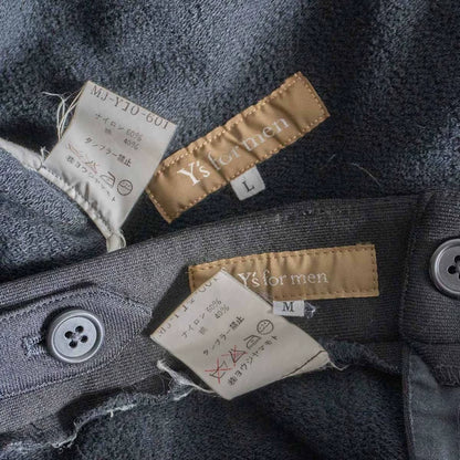 1990s Yohji Yamamoto Black Wool Set