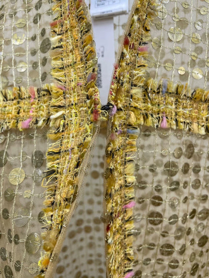 Chanel Gold Sequined Fringe Top