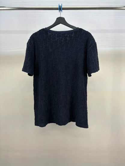 Dior Dark Blue Printed T-Shirt