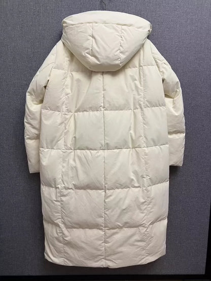 Jil Sander Cream Puffer Jacket Size 34