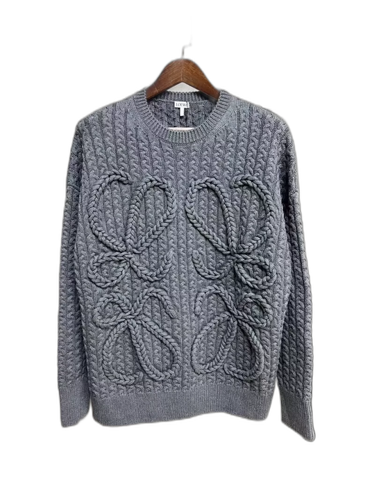 Loewe Logo Rope Knit Sweater M Size