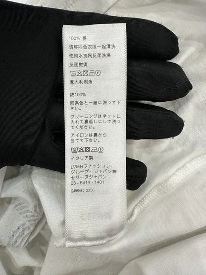 Celine White and Navy Anchor Short Sleeve Tee