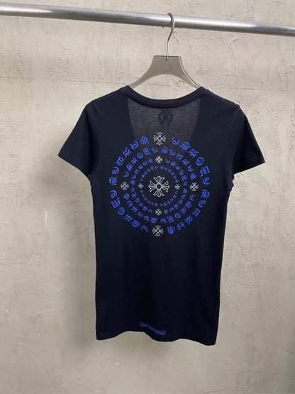 Vintage Chrome Hearts Deep V Neck T-Shirt