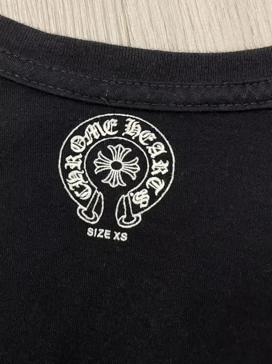 Vintage Chrome Hearts Deep V Neck T-Shirt