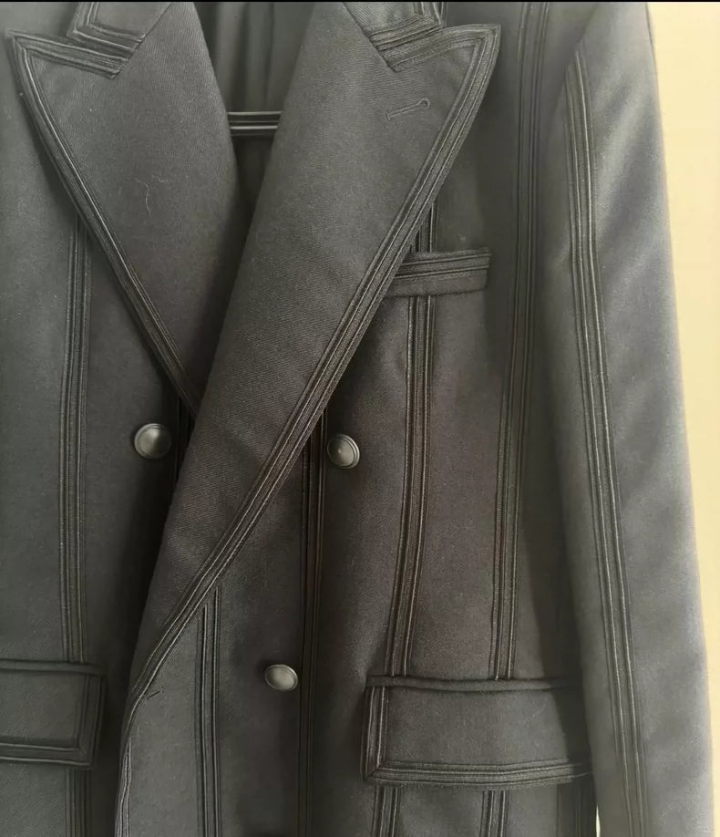 Saint Laurent Double-Breasted Blazer 48