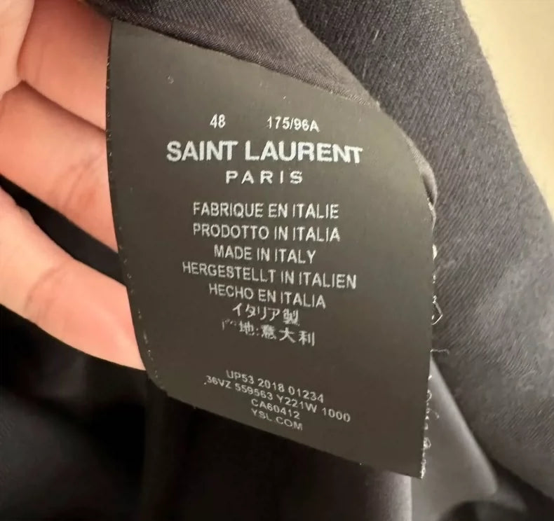 Saint Laurent Double-Breasted Blazer 48