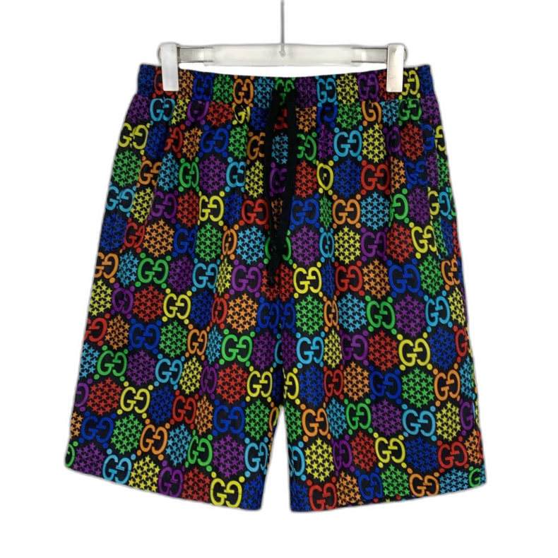 Gucci Colorful Logo Print Casual Shorts
