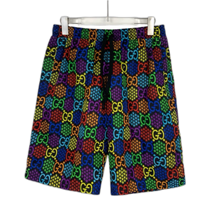 Gucci Colorful Logo Print Casual Shorts